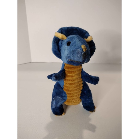 Walmart Plush Dinosaur Blue Triceratops Stuffed - Picture 1 of 3
